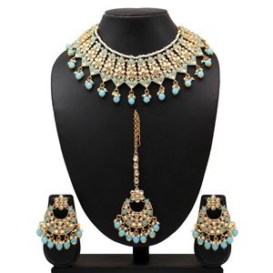 Firozi indian traditional jewelry set